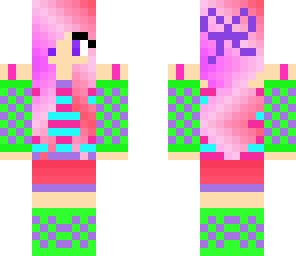 colorful unique girl