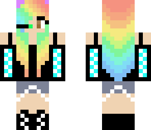 rainbow gamer girl