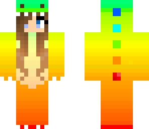 rainbow dino girl