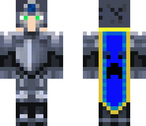 epic knight with cape