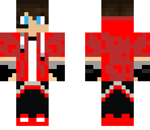 my skin in red