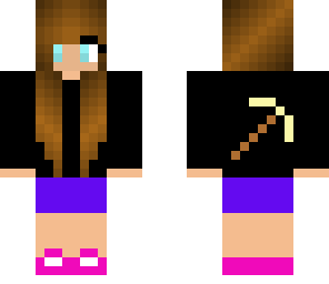 minecraft mining girl
