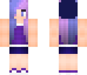 blue and purple girl