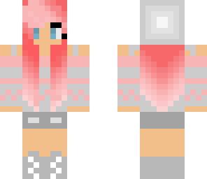 pink anime sweater girl