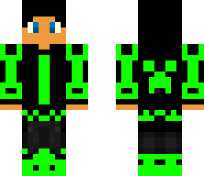 beats kid with creeper clothes