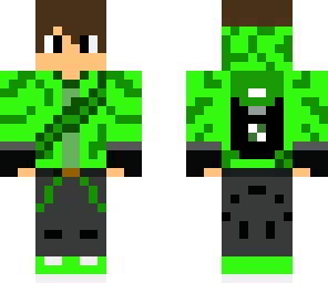 green adventurer with backpack