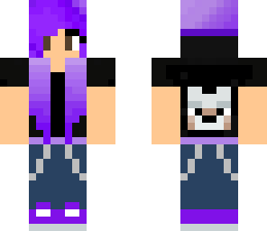 purple hoodie girl