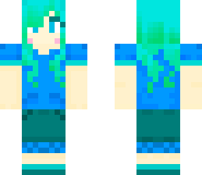 blue girl
