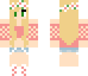 pink flower girl