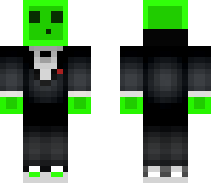 green tuxedo slime