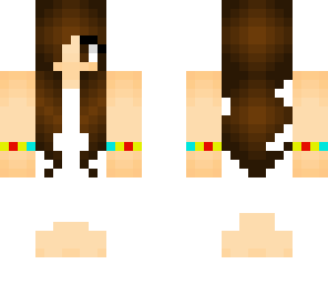 edited brown haired and brown eyed girl