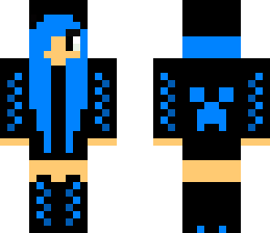blue creeper girl