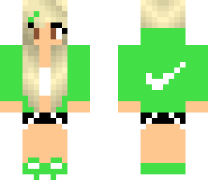 green nike girl