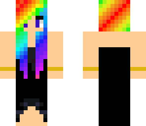 rainbow black dress