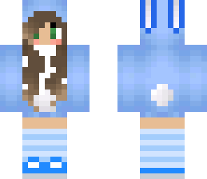 cute blue rabbit