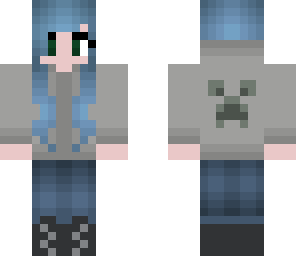 creeper hoodie girl