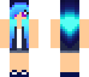 blue emo girl