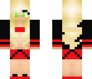 red and black girl