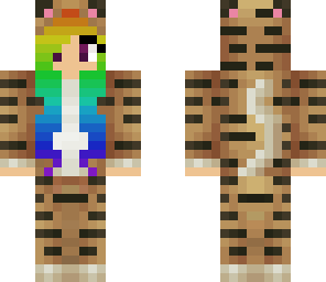 rainbow tiger girl