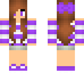 purple bow girl