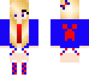 red and blue