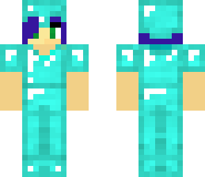 girl with diamond armor