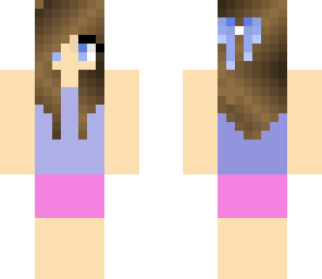 girl with brown hair and bow