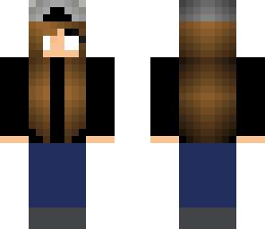 herobrine girl with hat