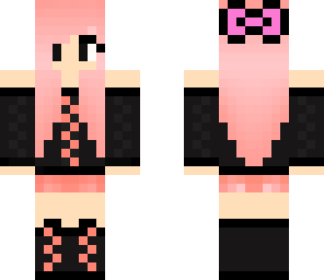 emo girl with bow