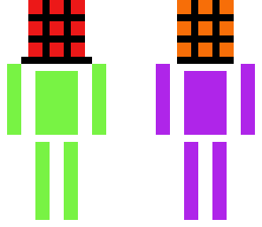 neon rubix cube
