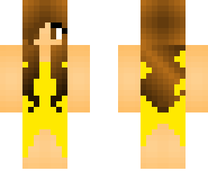 amazing yellow dress skin