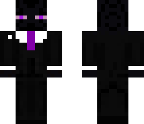 enderman with a tie