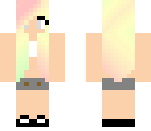 rainbow hair skin