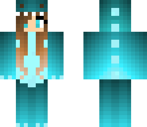 blue dino girl