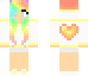 rainbow heart hoodie