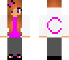 magenta emo girl
