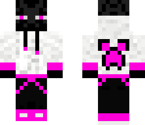 pink ender man with creeper