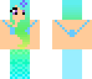 blue and green mermaid