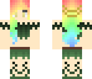 rainbow nature girl