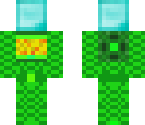 space guy holding diamond block