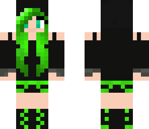 green hoodie girl