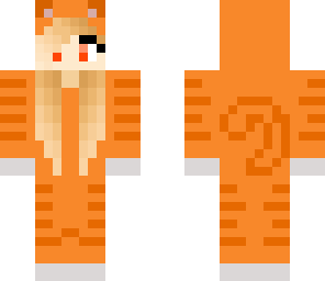 orange cat girl
