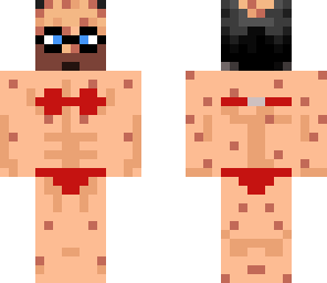 old man in bikini