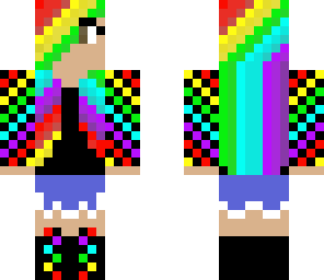 rainbowy girl skin