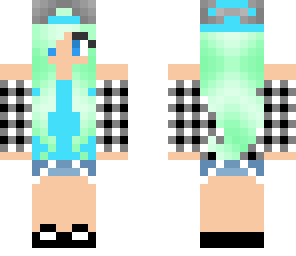 green haired tomboy
