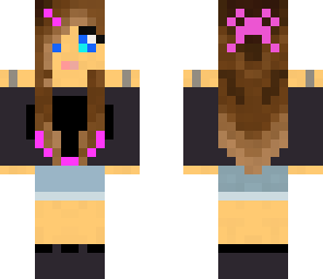 black shirt girl