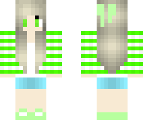 cute green girl 