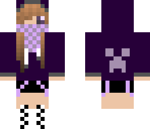 purple hoodie girl