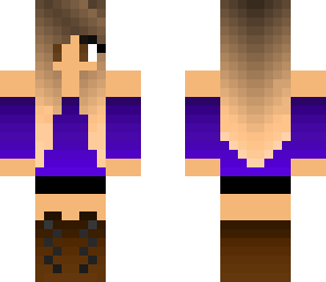 creative purple girl
