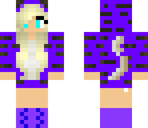 purple tiger girl
